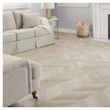 LIFEPROOF Lot of 24 Cases of- Chevron Champagne Beach Wood 12 MIL x 12 in. W x 28 in. L Click Lock Waterproof Vinyl Plank Flooring (18.87 sqft/case) (Total of 452.88 sqft)