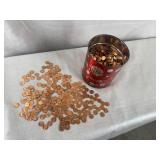 Can of 1964 Canadian Pennies - 18 Pounds