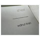 Home Walnut Finish Shelves