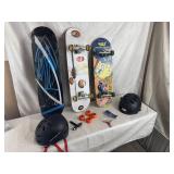 Skateboards and Helmets