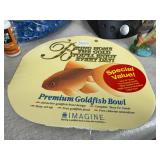 Small Fishbowl w/ Supplies and Betta Food