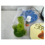 Small Fishbowl w/ Supplies and Betta Food