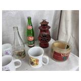 Miscellaneous Glassware, Mugs, and Memorabilia