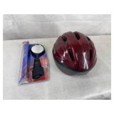 Bike Helmet and Adjustable Mirror