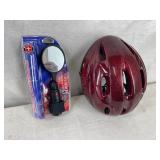 Bike Helmet and Adjustable Mirror