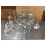 Vintage Glassware - Decanters, Drinkware and more. 24 Pieces