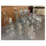 Vintage Glassware - Decanters, Drinkware and more. 24 Pieces