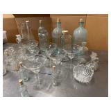 Vintage Glassware - Decanters, Drinkware and more. 24 Pieces