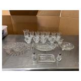23 Piece Glassware Set - Glasses, Cups, Serving Pieces, Salt and Pepper Shaker