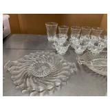 23 Piece Glassware Set - Glasses, Cups, Serving Pieces, Salt and Pepper Shaker