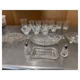 23 Piece Glassware Set - Glasses, Cups, Serving Pieces, Salt and Pepper Shaker