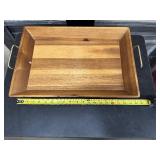 Three Wooden Trays - Includes Threshold and Vintage Hasko