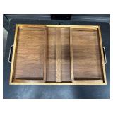 Threshold Serving Tray with Foldable Legs