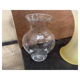 Three Beautiful Large Glass Vases and a Glass Pitcher