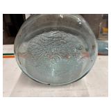 Matching Pair of Large Vintage Bottles (20" Tall by 10" diameter) Blue Tint