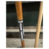 Four Shovels, Broom, Squeegee, Spade