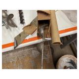 Four Vintage Bit Augers, Nut,Bolts, Screws Storage Container and Furniture Mover