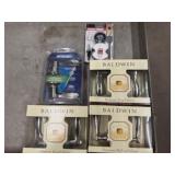 Two Baldwin Premium Keyed Entry Door Handle, One Baldwin Closet Door Handle, Shlage Door Lock, Black and Decker