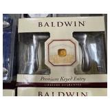 Two Baldwin Premium Keyed Entry Door Handle, One Baldwin Closet Door Handle, Shlage Door Lock, Black and Decker