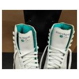 Three Pair of Gently Used Ice Skates: 1 pair Hockey Skates (Size 9), 2 Pairs Figure Skates Size (Size 6). All are in Great Condition!