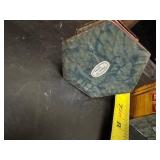 Vintage Small Asian Model Buildings, Pair of Vintage Thai Carved Wood Deity Head Wall Hangings