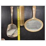 Vintage Hand Mirrors with Bonus Vintage Items
