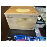 Box with Transformer, Light Fixture, Light bulbs