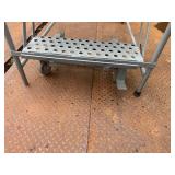 Seven Step Cotterman Rolling Ladder.  28" Wide by 48" Deep x 70" Tall (8