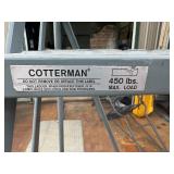 Seven Step Cotterman Rolling Ladder.  28" Wide by 48" Deep x 70" Tall (8
