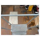 Seven Step Cotterman Rolling Ladder.  28" Wide by 48" Deep x 70" Tall (8