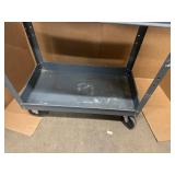 Metal Rolling Task Cart. 30" (33" with handle) x 16" x 32.5"