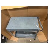 Metal Rolling Task Cart. 30" (33" with handle) x 16" x 32.5"