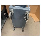 Metal Rolling Task Cart. 30" (33" with handle) x 16" x 32.5"