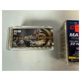 22 Magnum Hollow Point Ammunitions, Two Boxes (CC1 & Federal Brands) 50 Rounds per Box