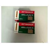 .357 Magnum SP Lellier & Bellot. Two Boxes. 50 Rounds per Box