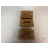 5.56 MM Israel Ammunition.  3 Boxes. 30 Per Box.