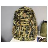 Gently Used Backpack 13" x 20" x 6" (expandable), Tree Hammock in Carrying Case, Contain Sent Control Head Cover