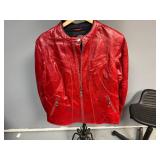 Red Leather Jacket. Hein Gerick - Women