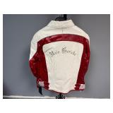 Red & White Leather Jacket. Hein Gerick - Women