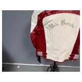 Red & White Leather Jacket. Hein Gerick - Women