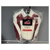 Red & White Leather Jacket. Hein Gerick - Women