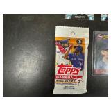 Sports Cards! - Tops 22 Baseball Series Sealed Pack, Chuck Knoblauch Rookie Star Card, Delvin Cook and Bonus Cards