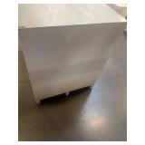 2 Large Wooden Storage Boxes with Locking Feature.  31"W x 41 3/4"D x 38 1/2"H and 31"W x 41 3/4"D x 37 1/2"H