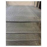 Two Aluminum Carts 42.5 W x 48.5 D x 61"H