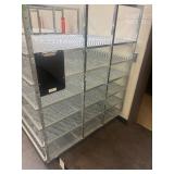 Two Aluminum Carts 42.5 W x 48.5 D x 61"H