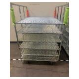 Two Aluminum Carts 42.5 W x 48.5 D x 61"H