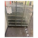 Two Aluminum Carts 42.5 W x 48.5 D x 61"H