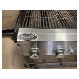 Aussie 6 Burner Gas Grill with Customized Stainless Steel Cover and Three Serving/Prep Pieces