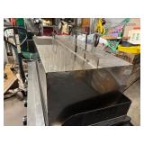 Aussie 6 Burner Gas Grill with Customized Stainless Steel Cover and Three Serving/Prep Pieces