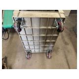 Rubbermaid Cart (One wheel is cracked but still rolls fairly well). 40" X 25" X 23"